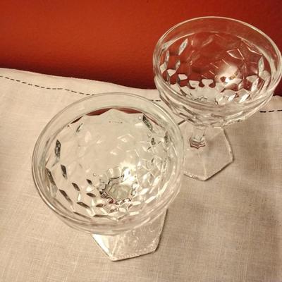 Low Sherbet American Clear by FOSTORIA
