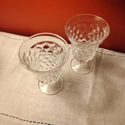 Footed Ice Tea Goblets American Clear by FOSTORIA