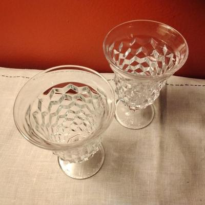 Footed Ice Tea Goblets American Clear by FOSTORIA