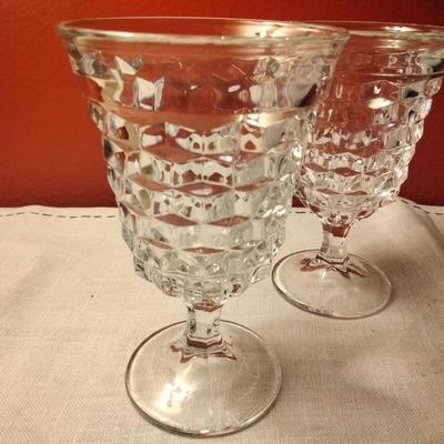 Low Water Goblet American Clear by FOSTORIA