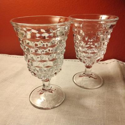 Low Water Goblet American Clear by FOSTORIA