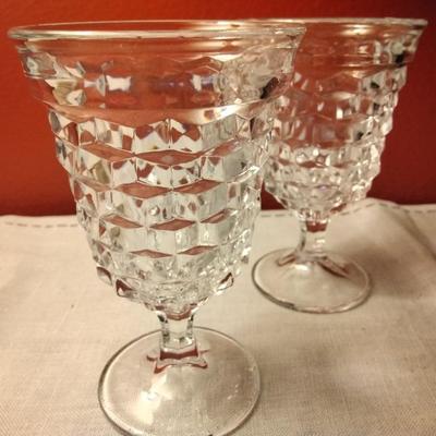 Low Water Goblet American Clear by FOSTORIA