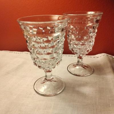 Low Water Goblet American Clear by FOSTORIA
