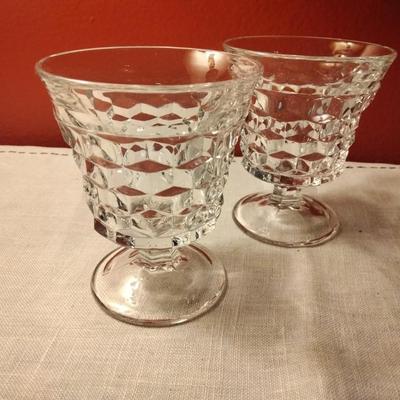 Footed Fruit Cocktail American Glass by FOSTORIA