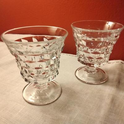 Footed Fruit Cocktail American Glass by FOSTORIA