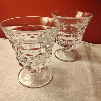 Footed Fruit Cocktail American Glass by FOSTORIA