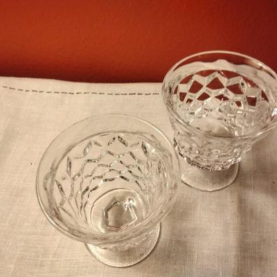 Footed Fruit Cocktail American Glass by FOSTORIA