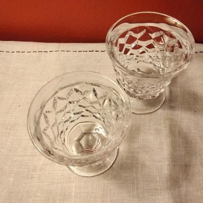 Footed Fruit Cocktail American Glass by FOSTORIA