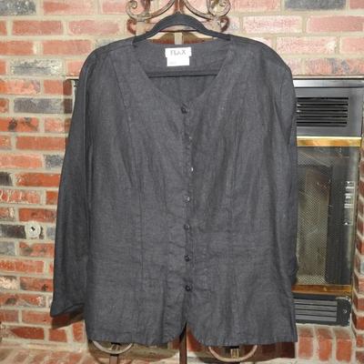 Flax linen blouse.