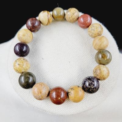 ECLECTIC AGATE STONE STRECH BRACELET