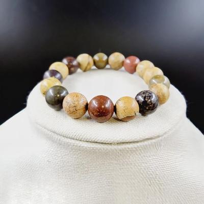 ECLECTIC AGATE STONE STRECH BRACELET