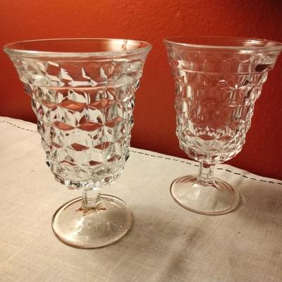 Footed Ice Tea Goblets American Clear by FOSTORIA