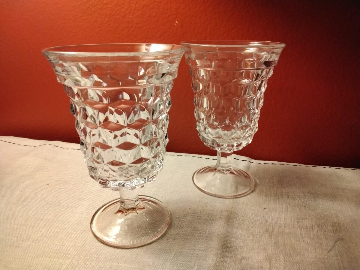 Footed Ice Tea Goblets American Clear by FOSTORIA | EstateSales.org