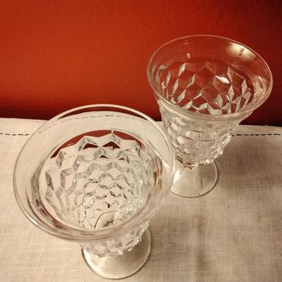 Footed Ice Tea Goblets American Clear by FOSTORIA