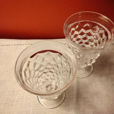 Footed Ice Tea Goblets American Clear by FOSTORIA