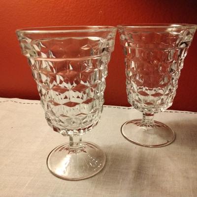 Footed Ice Tea Goblets American Clear by FOSTORIA