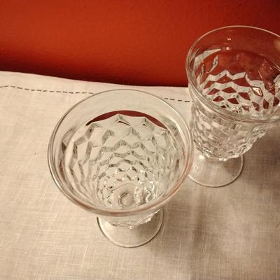 Footed Ice Tea Goblets American Clear by FOSTORIA