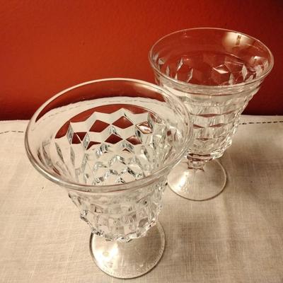 Footed Ice Tea Goblets American Clear by FOSTORIA