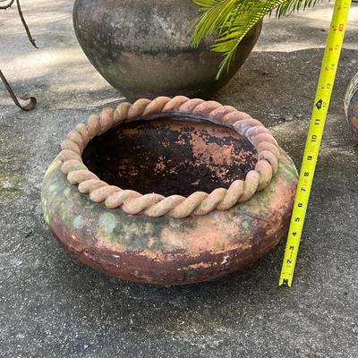 Four (4) Pieces Of Assorted Terracotta Planters