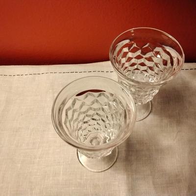 Footed Ice Tea Goblets American Clear by FOSTORIA