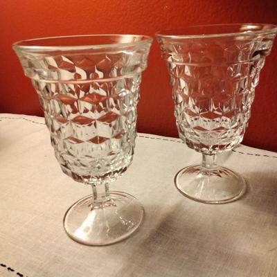 Footed Ice Tea Goblets American Clear by FOSTORIA
