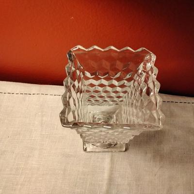 7" High Urn Vase American Clear by FOSTORIA