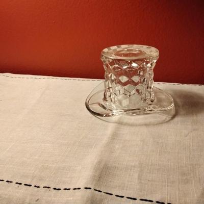 4" Topper (Top Hat) American Clear by FOSTORIA