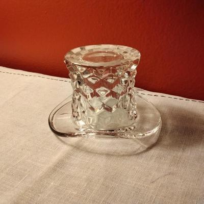 4" Topper (Top Hat) American Clear by FOSTORIA