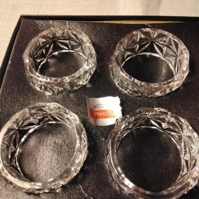 Set of 4 Napkin Rings American Clear by FOSTORIA
