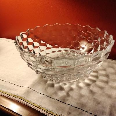 Large Serving Bowl American Clear by FOSTORIA