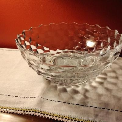 Large Serving Bowl American Clear by FOSTORIA