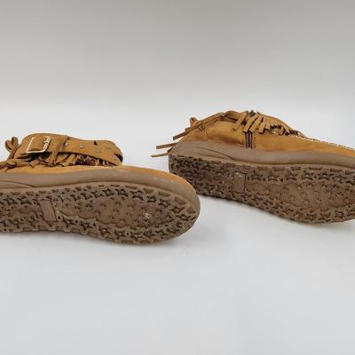 CUTE PLEATHER MOCCASINS - SEE DESC