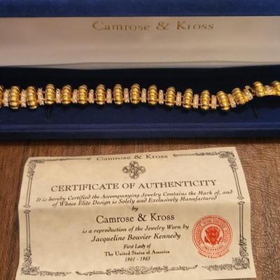 2 Piece Camrose & Kross Jackie Kennedy Jewelry