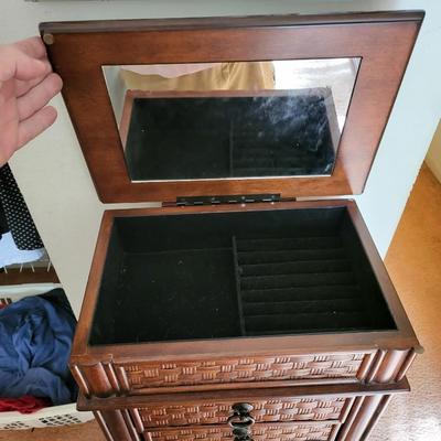 Jewelry Armoire With Mirror