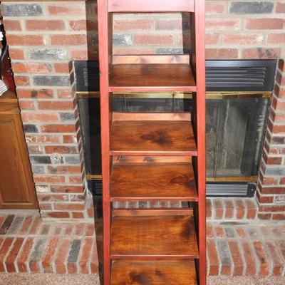 Beautiful wood tiered display cabinet