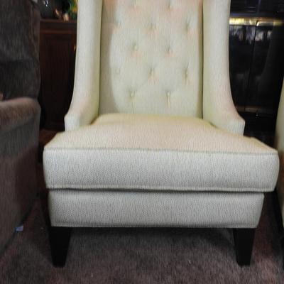 Pair of wingback chairs