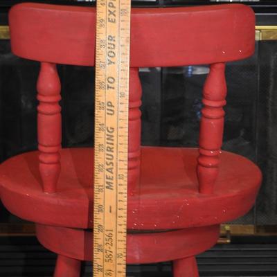 Nice old red barstool