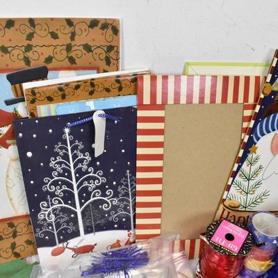 Holiday And Gifting Supplies, Tissue Paper, Gift Bags, Ribbon