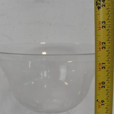 5 Piece Glass, Vases, Clear Centerpieces