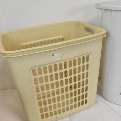 Bathroom/Cleaning Supplies, Laundry Hamper, Shower Curtain, Mats, Power Strips