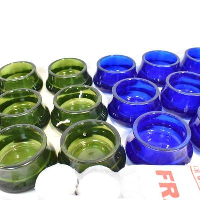 27 Ikea Candle Holders, 3 Different Colors, Candles