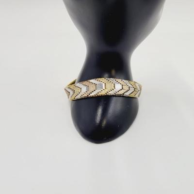 MILOR GOLD OVER STERLING SILVER RICCIO CHAIN BRACELET