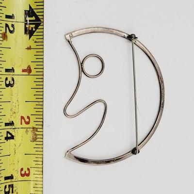 .925 MEXICAN MOON PIN