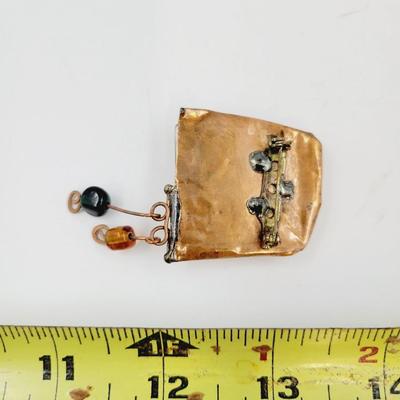 FANTASTIC COPPER ART PIN