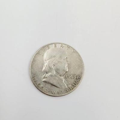 (3) 1948 & 1949 (90%) BENJAMIN FRANKLIN HALF DOLLARS