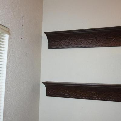 Pair of copper wall hangers
