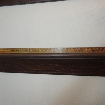 Pair of copper wall hangers