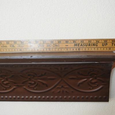 Pair of copper wall hangers