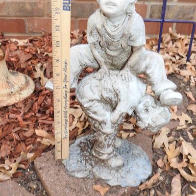 Yard art boys