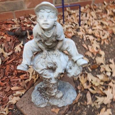 Yard art boys